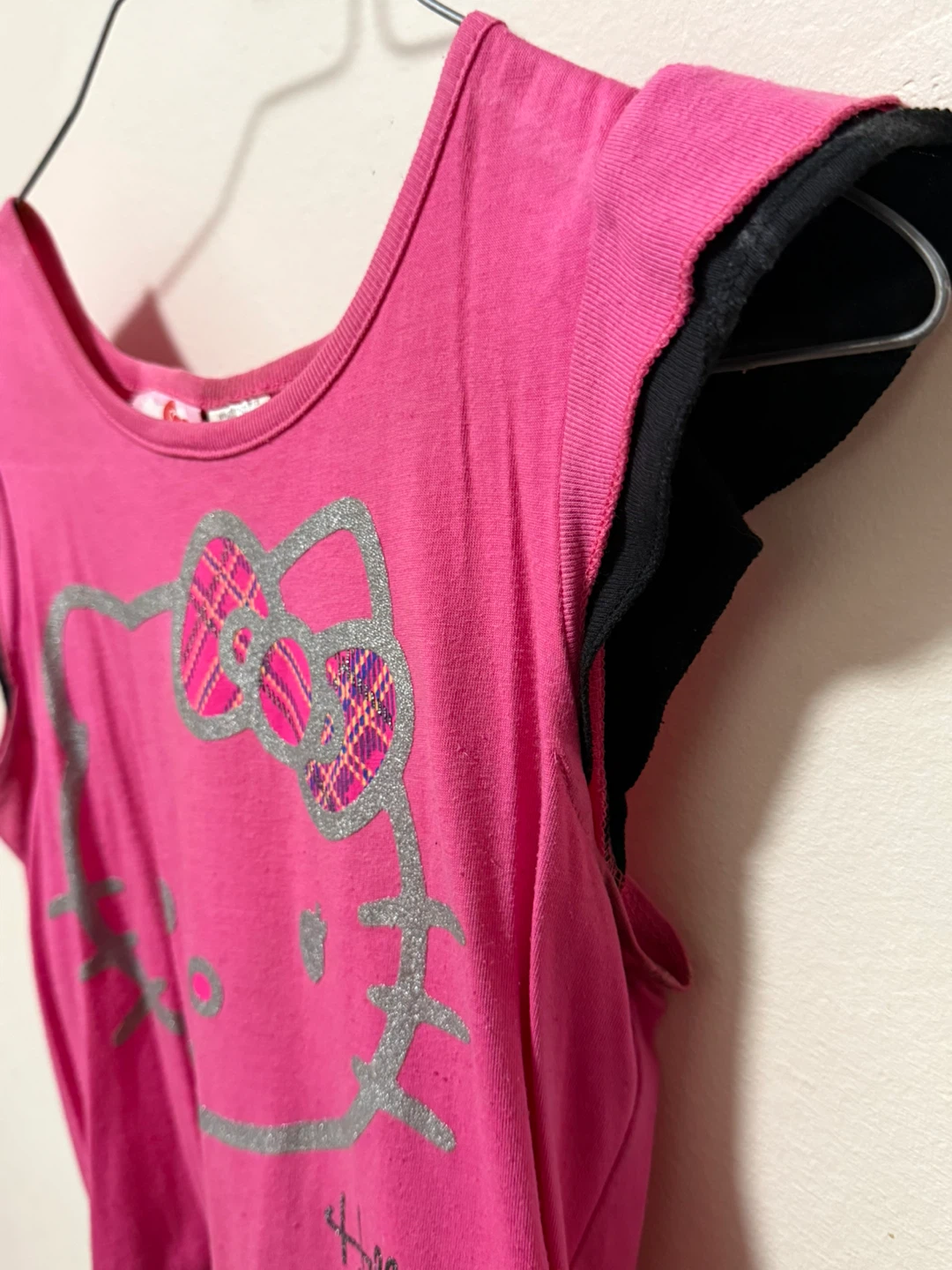 Hello Kitty Pink Plaid Dress - Girls Size Medium - photo 4
