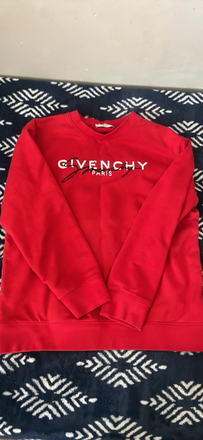 Givenchy Paris Red Sweatshirt