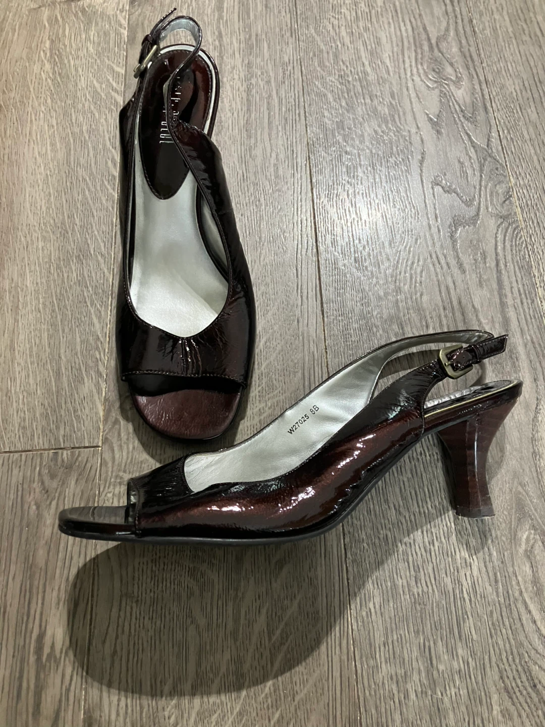 Rebecca Blue Slingback Heels Size 8 - photo 2