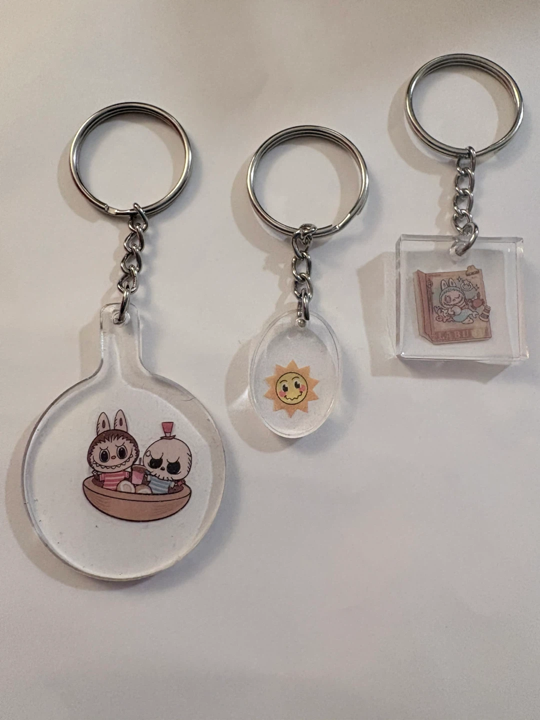 Cute Cartoon Keychains (3 Pack)