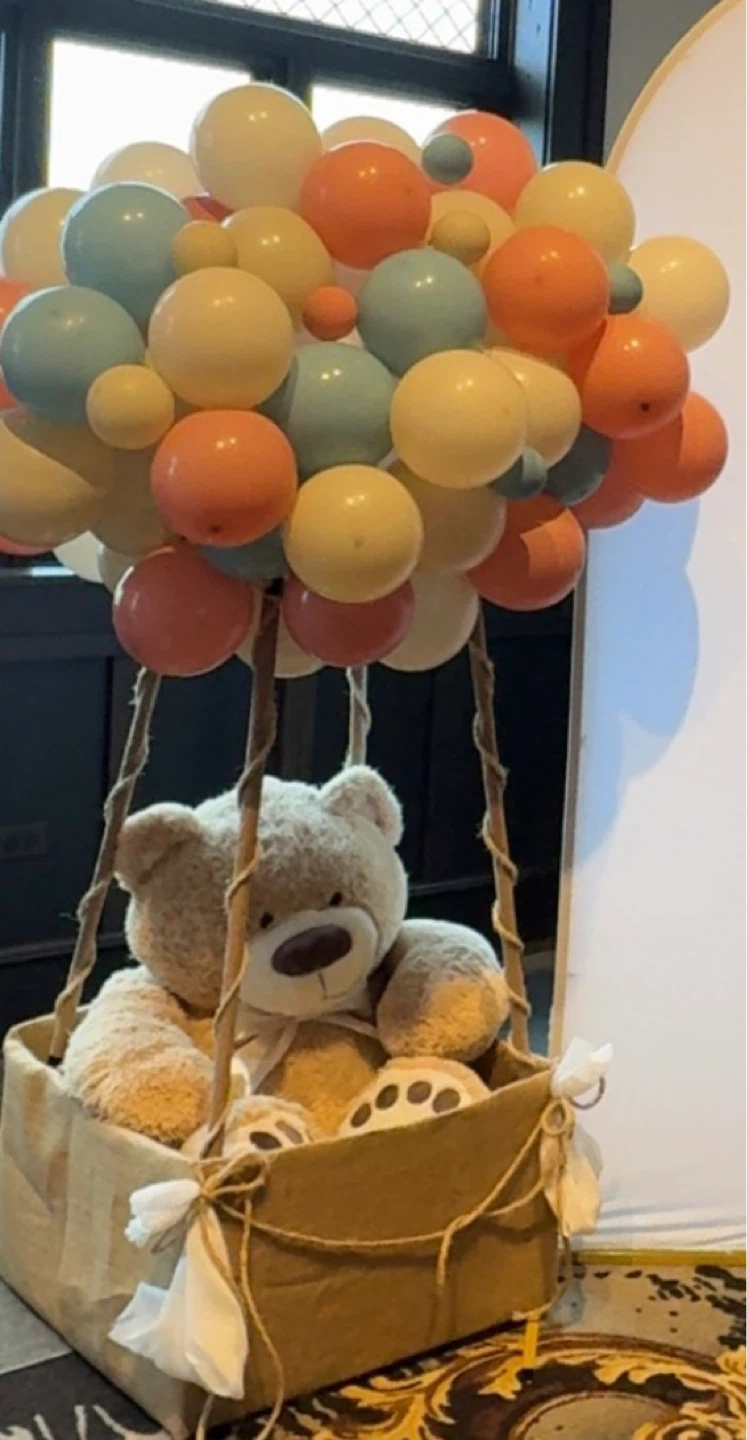 Hot Air Balloon Teddy Bear Baby Shower Decor - photo 3