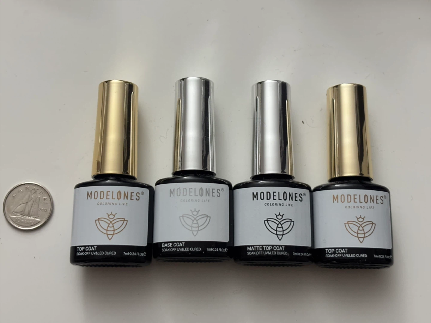 Modelones Gel Top Coat, Base Coat, and Matte Top Coat Set