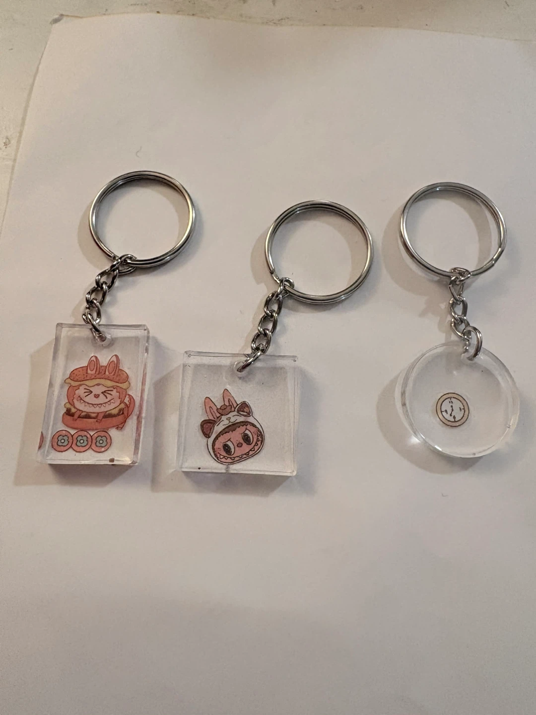 3 Lalabu Charms with Keychains
