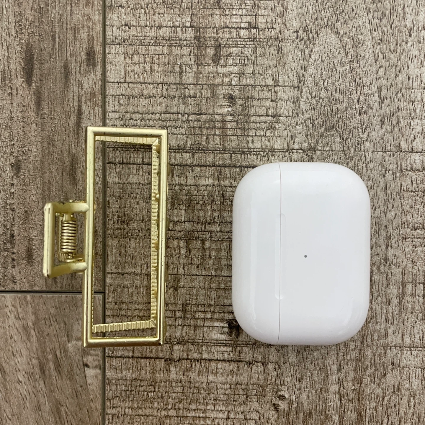 Gold Metal Rectangular Claw Clip - photo 2