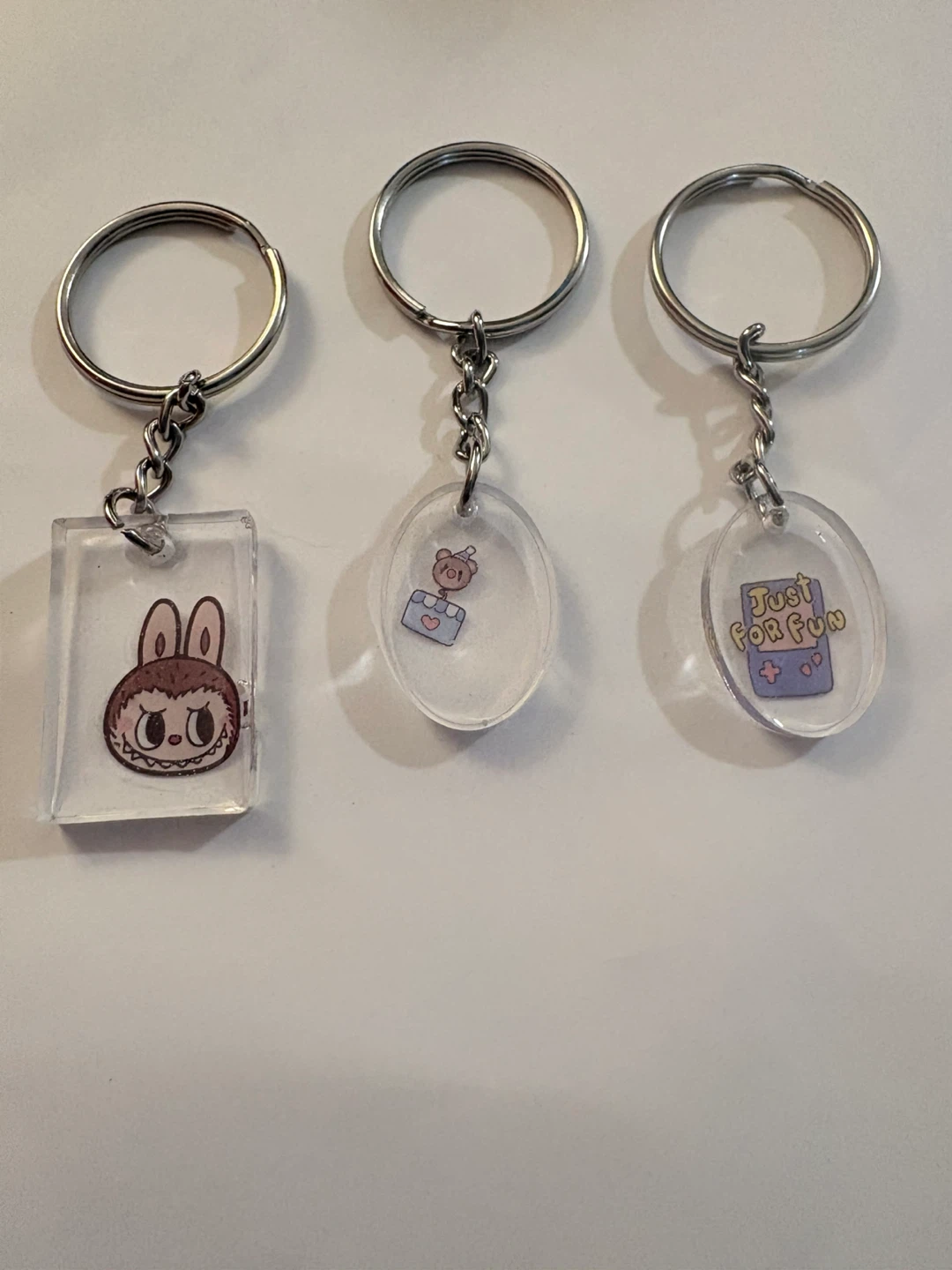 Set of 3 Cute Lalabu Character Keychains