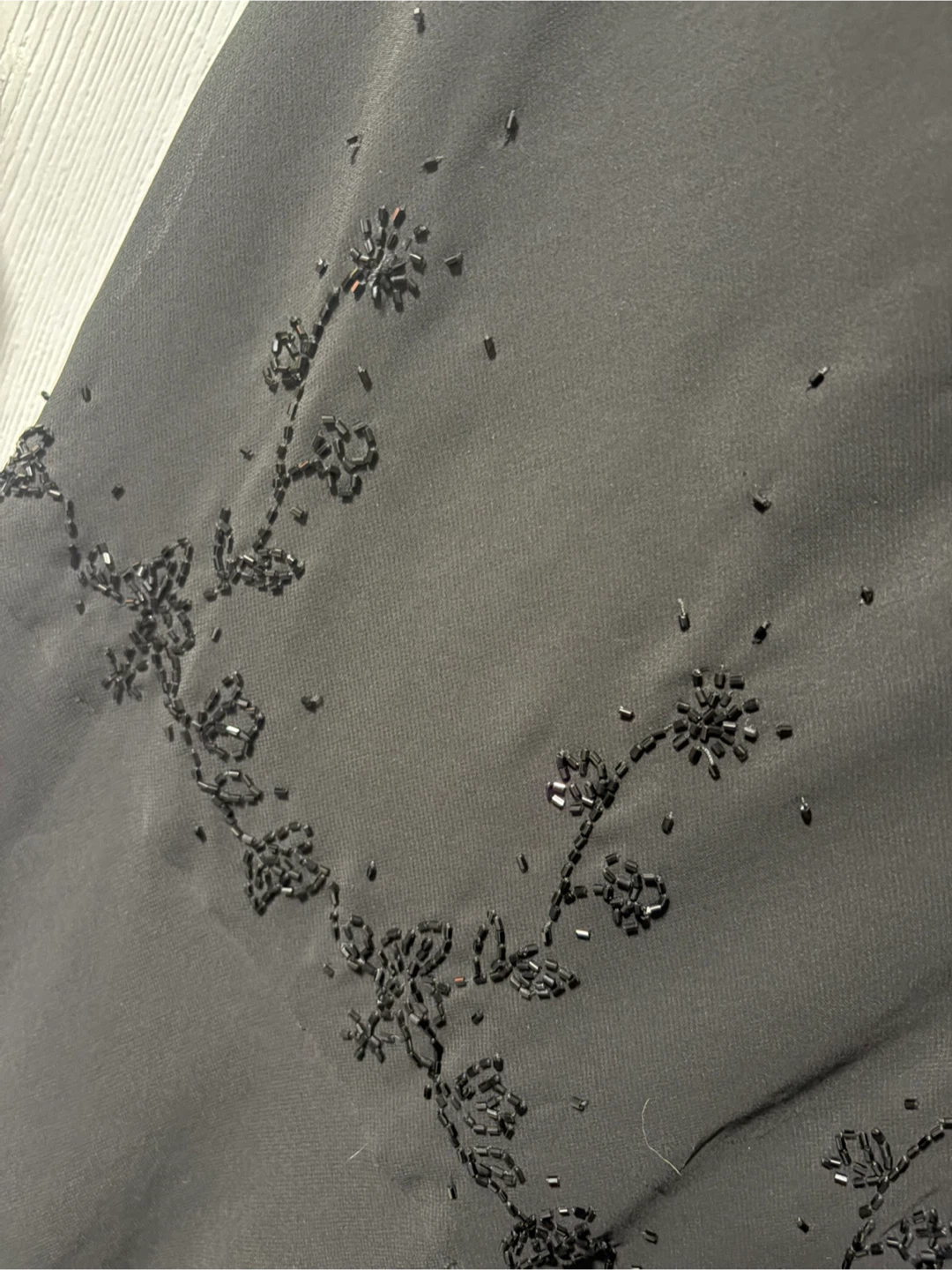Vintage Black Beaded Evening Dress - photo 3
