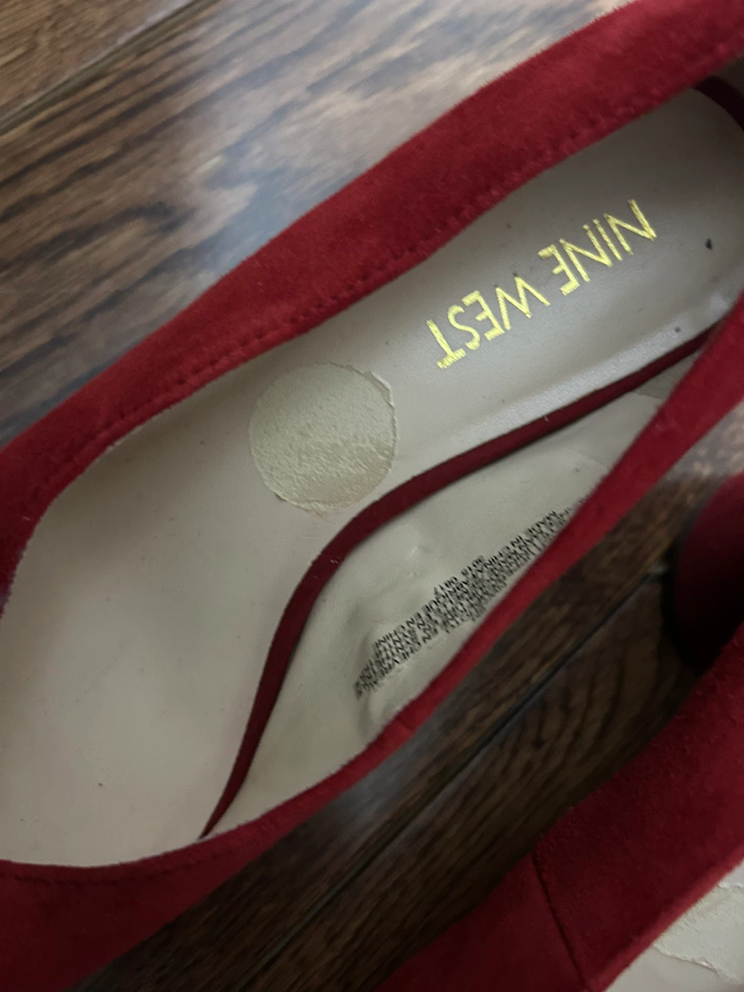 Nine West Red Suede Heels - Size 6 - photo 2