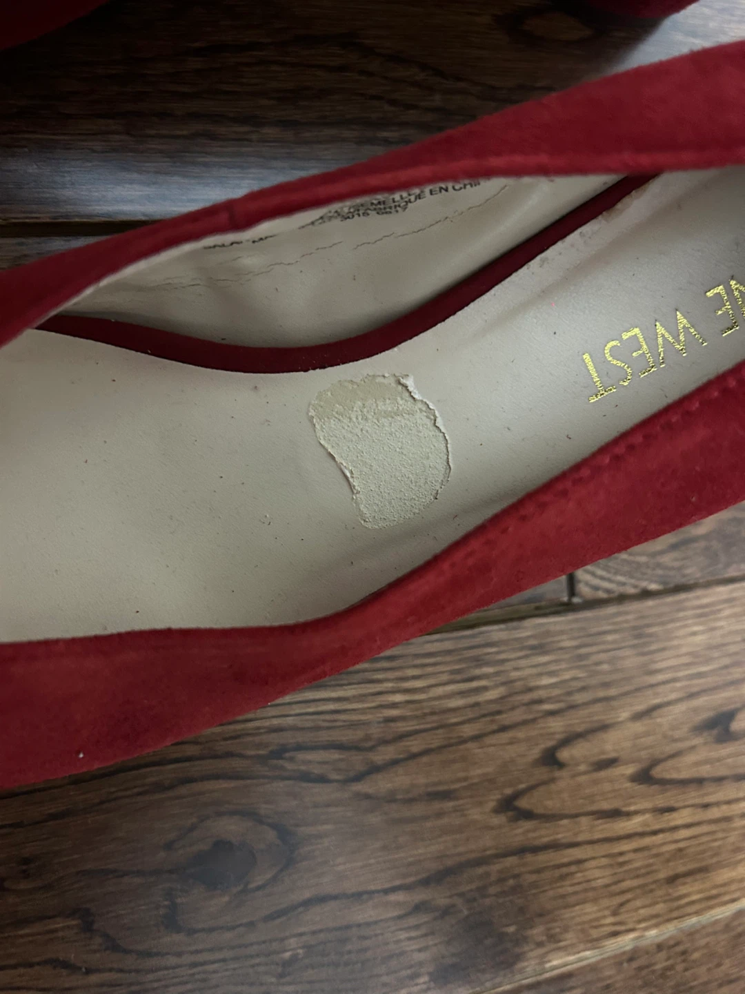 Nine West Red Suede Heels - Size 6 - photo 3