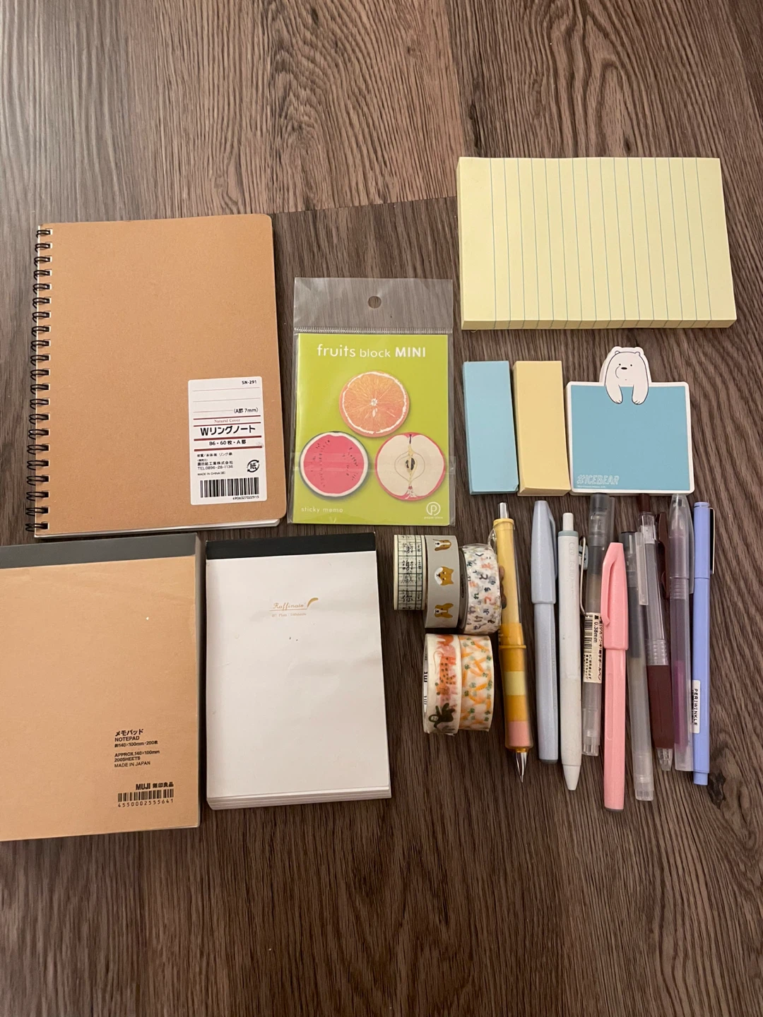 Stationery Bundle: Notebooks, Washi Tape, Pens & Sticky Notes