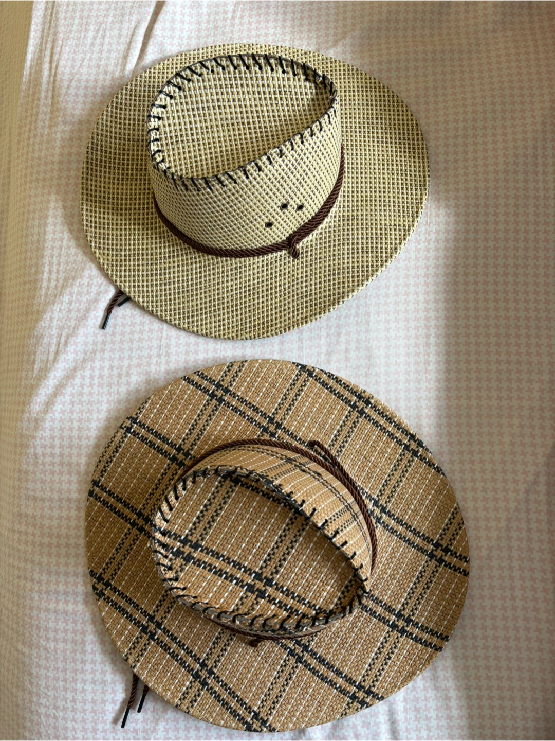 Straw Cowboy Hat with Chin Strap- new