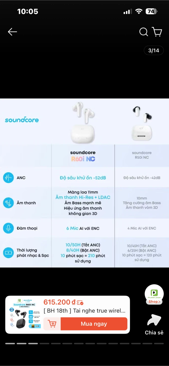 Soundcore R60i NC True Wireless Earbuds - photo 5