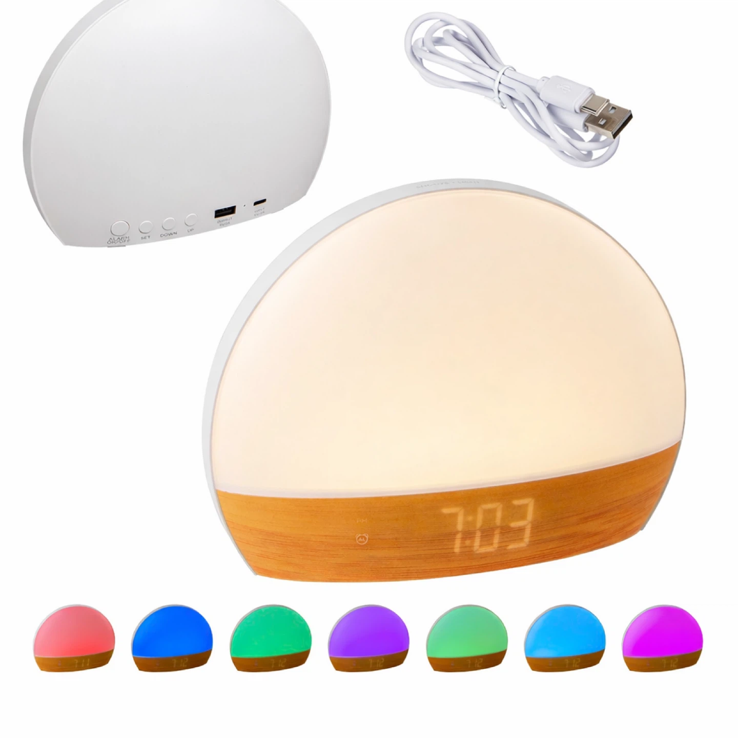 Daybreak Digital Alarm Clock WHO-DB22 with Light