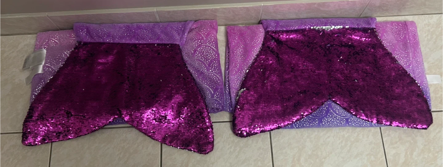 2 Mermaid Blankets – Kids/Teens, 22” x 52” - photo 2