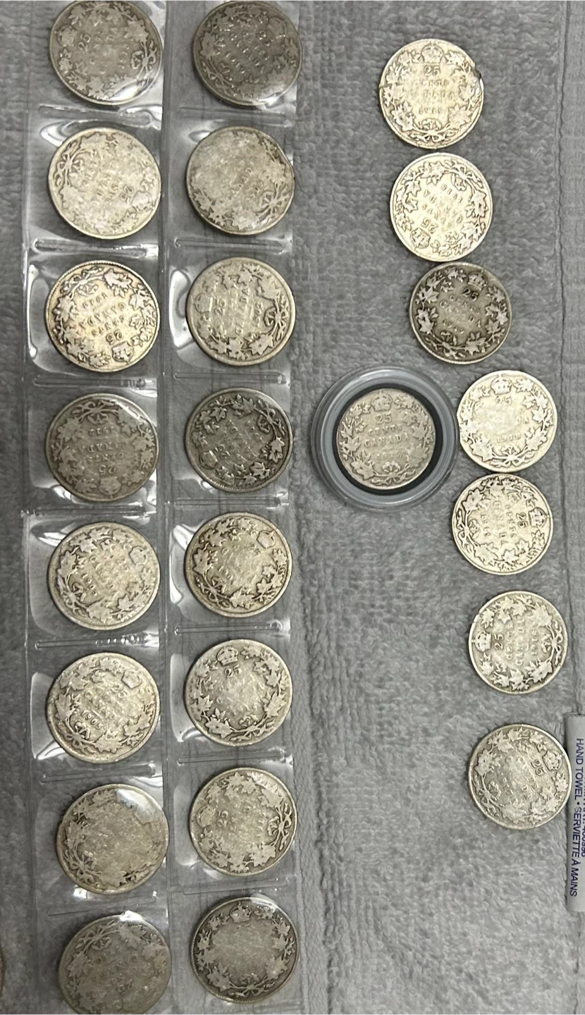 🚨🚨HUGE LOT OF CANADIAN SILVER COINS *RARE DATES* 🚨🚨 - photo 5