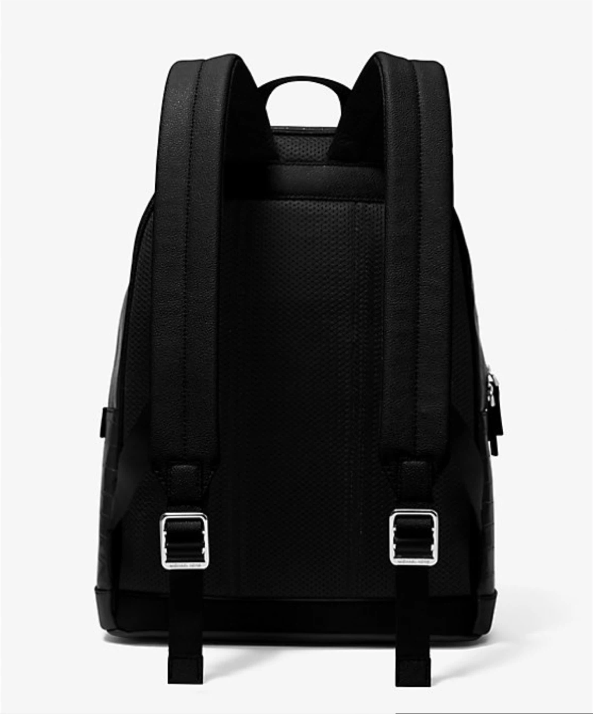 Michael Kors Black Croc Embossed Leather Backpack - photo 2