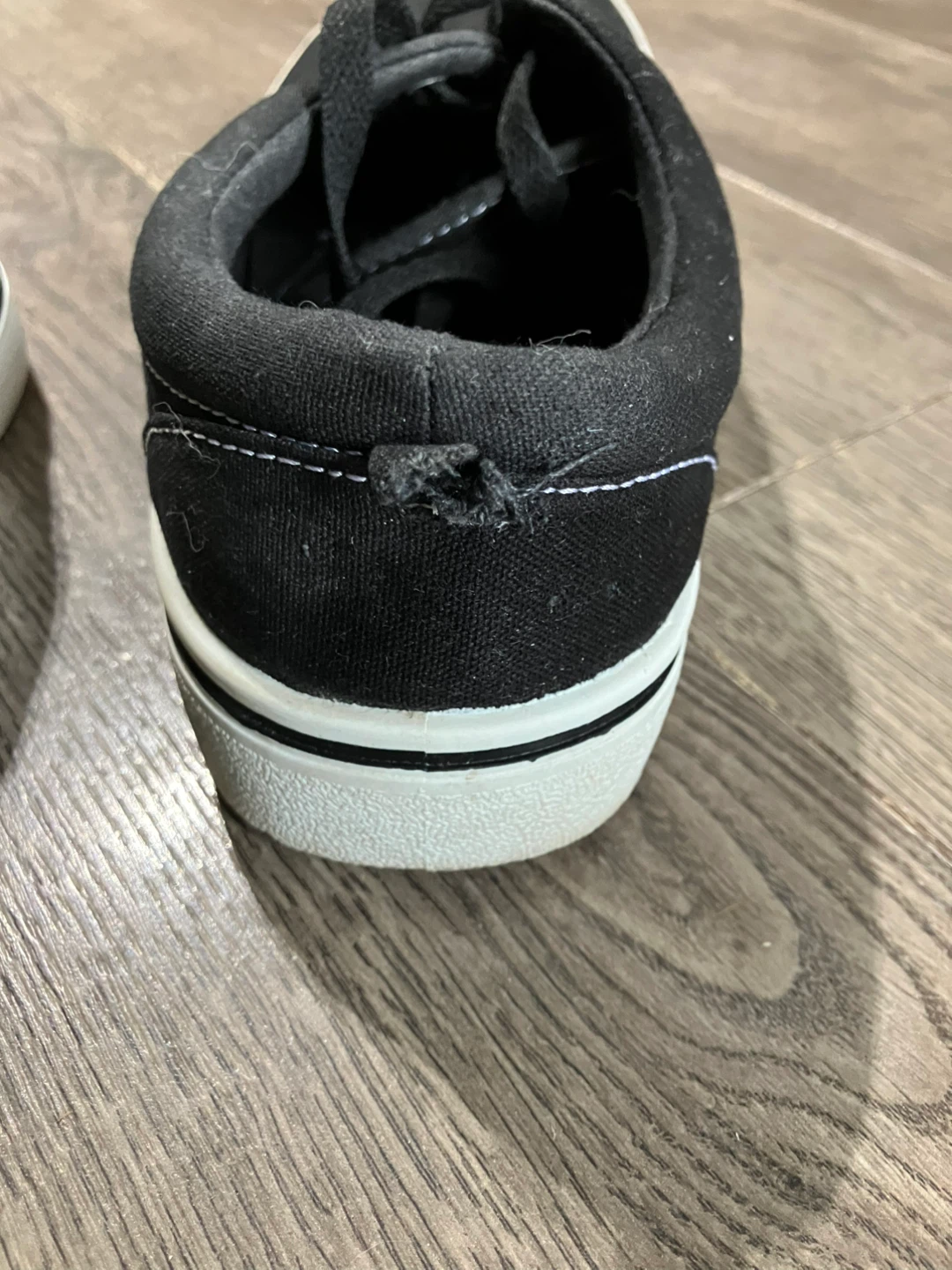Black Canvas Sneakers Size 7 - photo 3