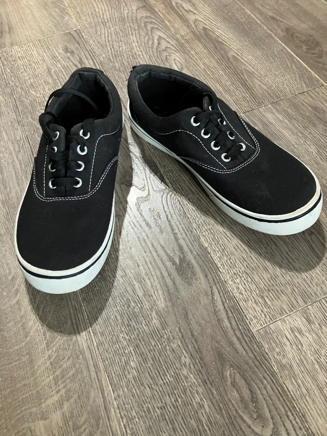 Black Canvas Sneakers Size 7