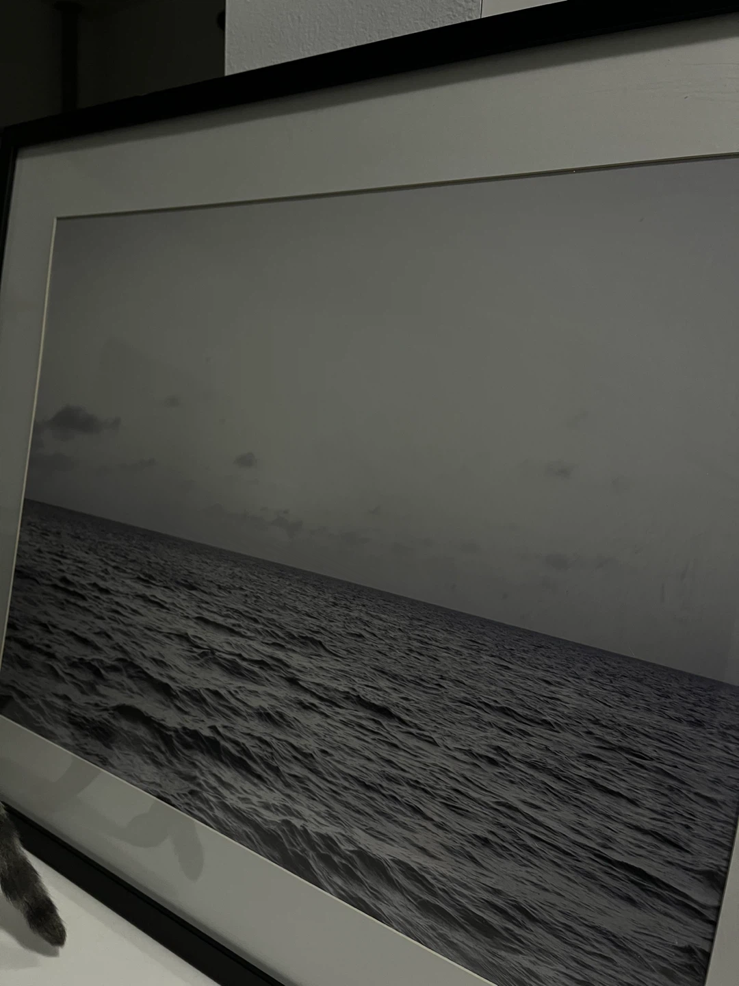 Black Framed Photo Print of Ocean Waves and Sky - photo 3