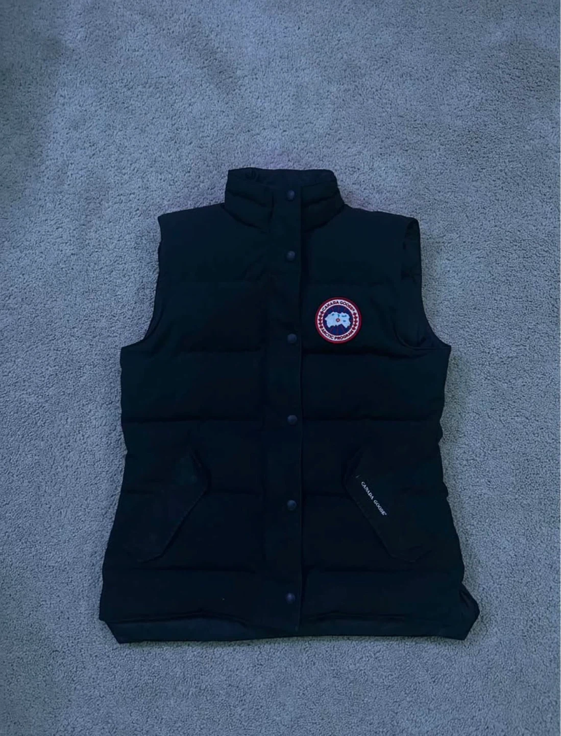 Canada Goose Black Down Vest - Size S/P