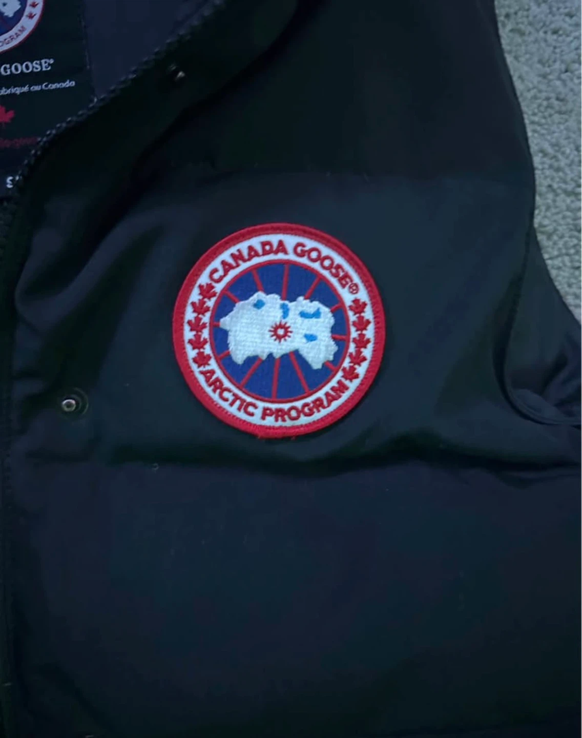 Canada Goose Black Down Vest - Size S/P - photo 3