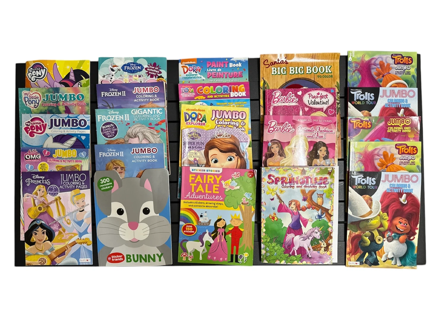 24 Assorted Kids Coloring & Activity Books - Multiple Brands