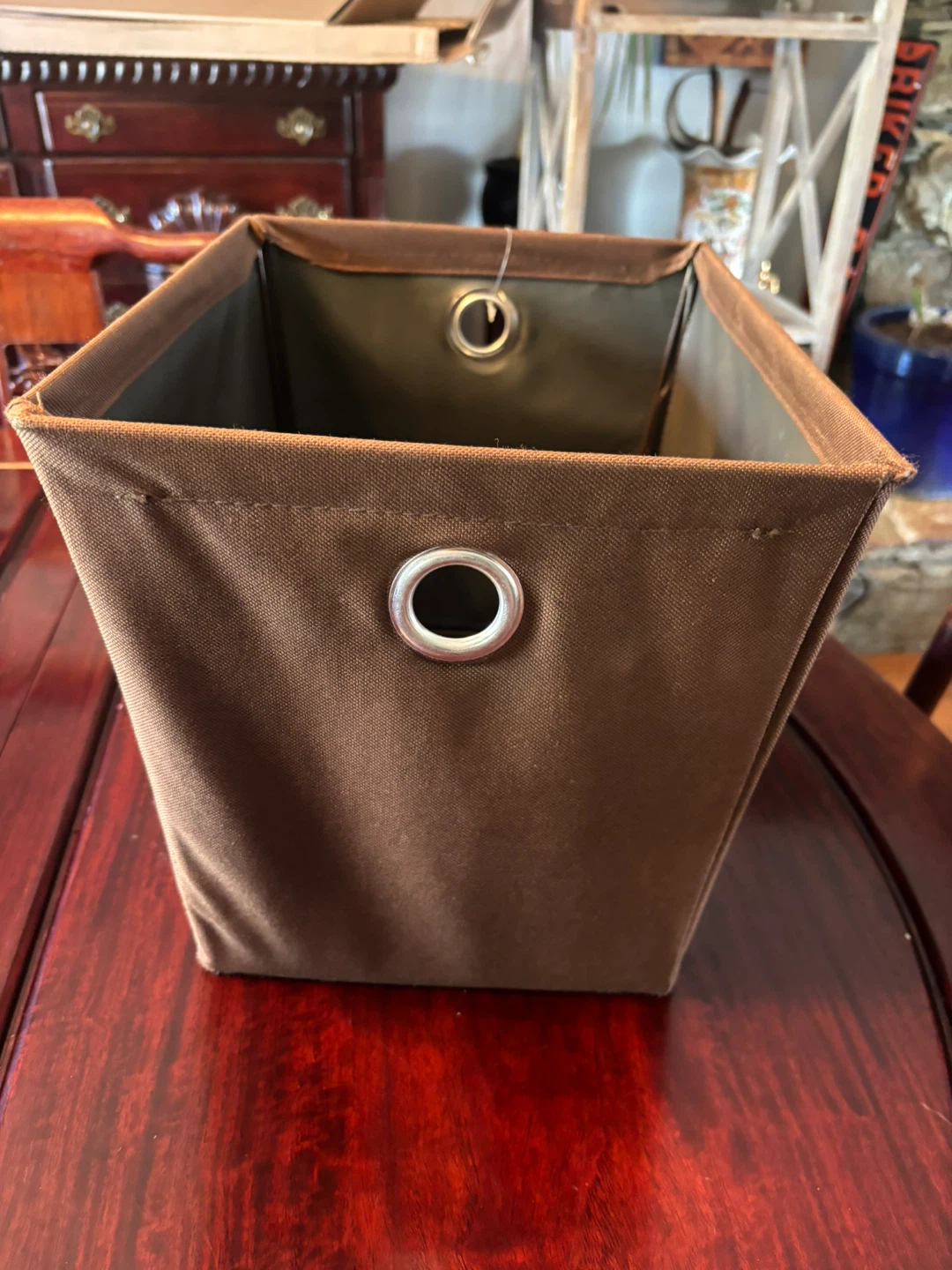 Brown Fabric Storage Bin - photo 2