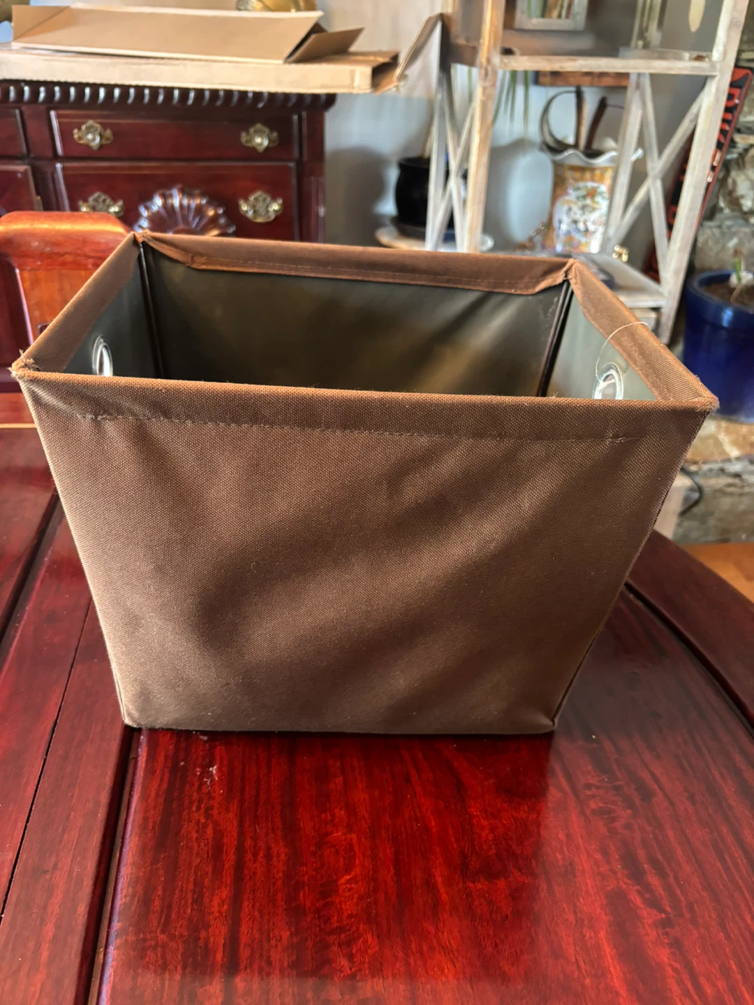 Brown Fabric Storage Bin - photo 4