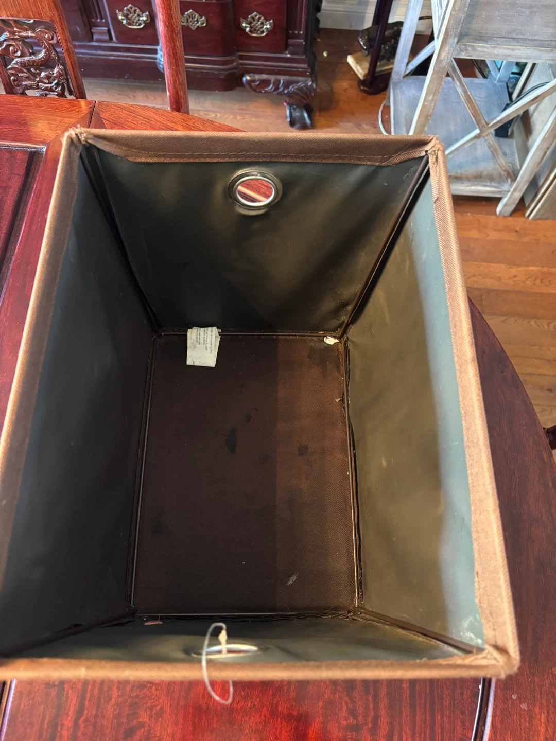 Brown Fabric Storage Bin - photo 3
