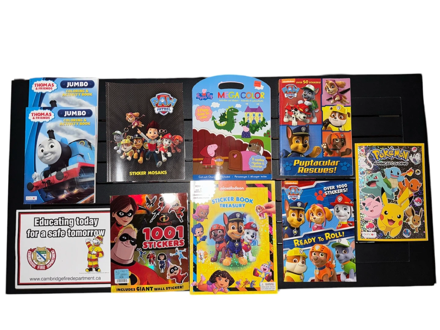 Assorted Kids Coloring & Sticker Books
