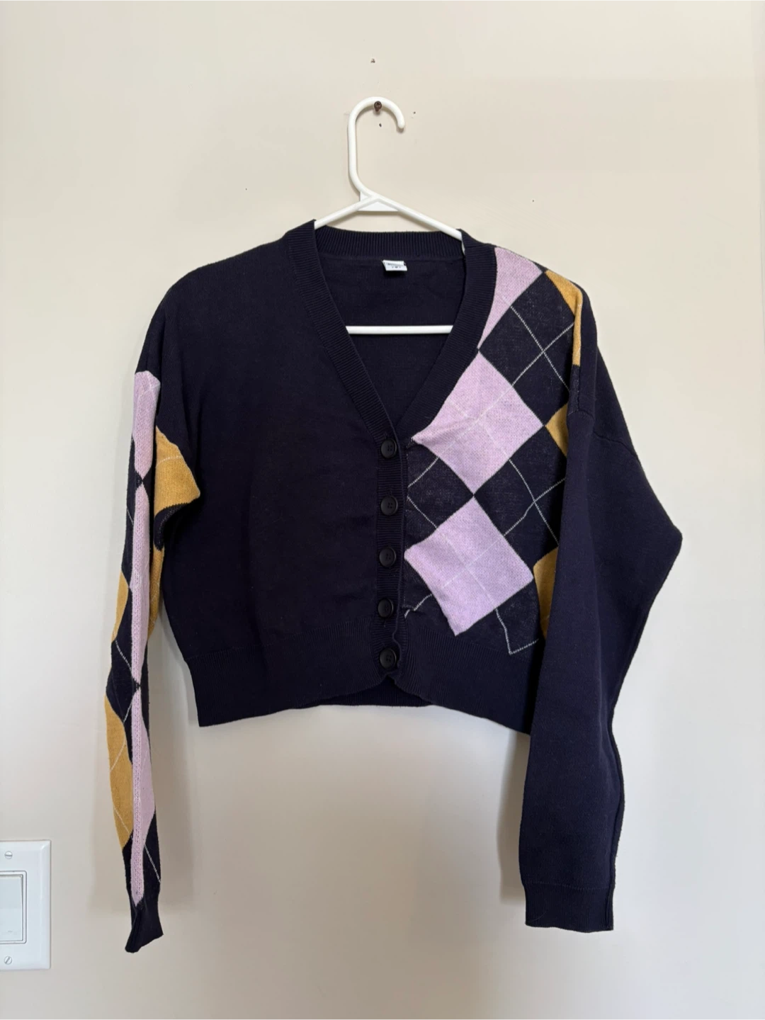 Twik Par Simons Argyle Cardigan - Size S