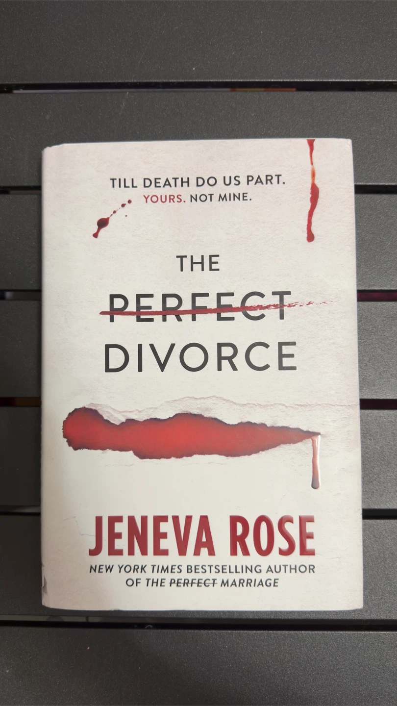 The Perfect Divorce by Jeneva Rose Hardcover Thriller Book