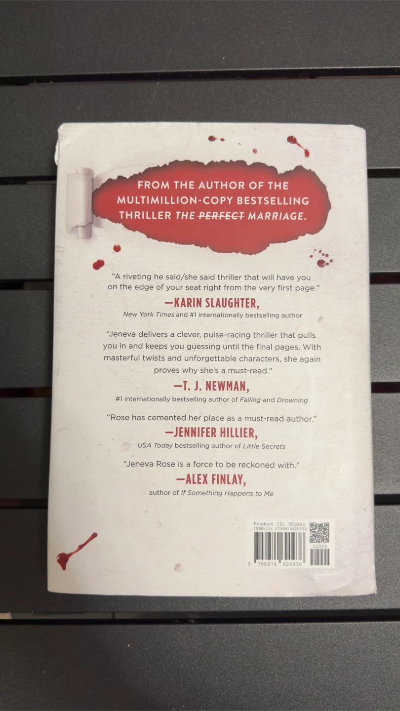 The Perfect Divorce by Jeneva Rose Hardcover Thriller Book - photo 2
