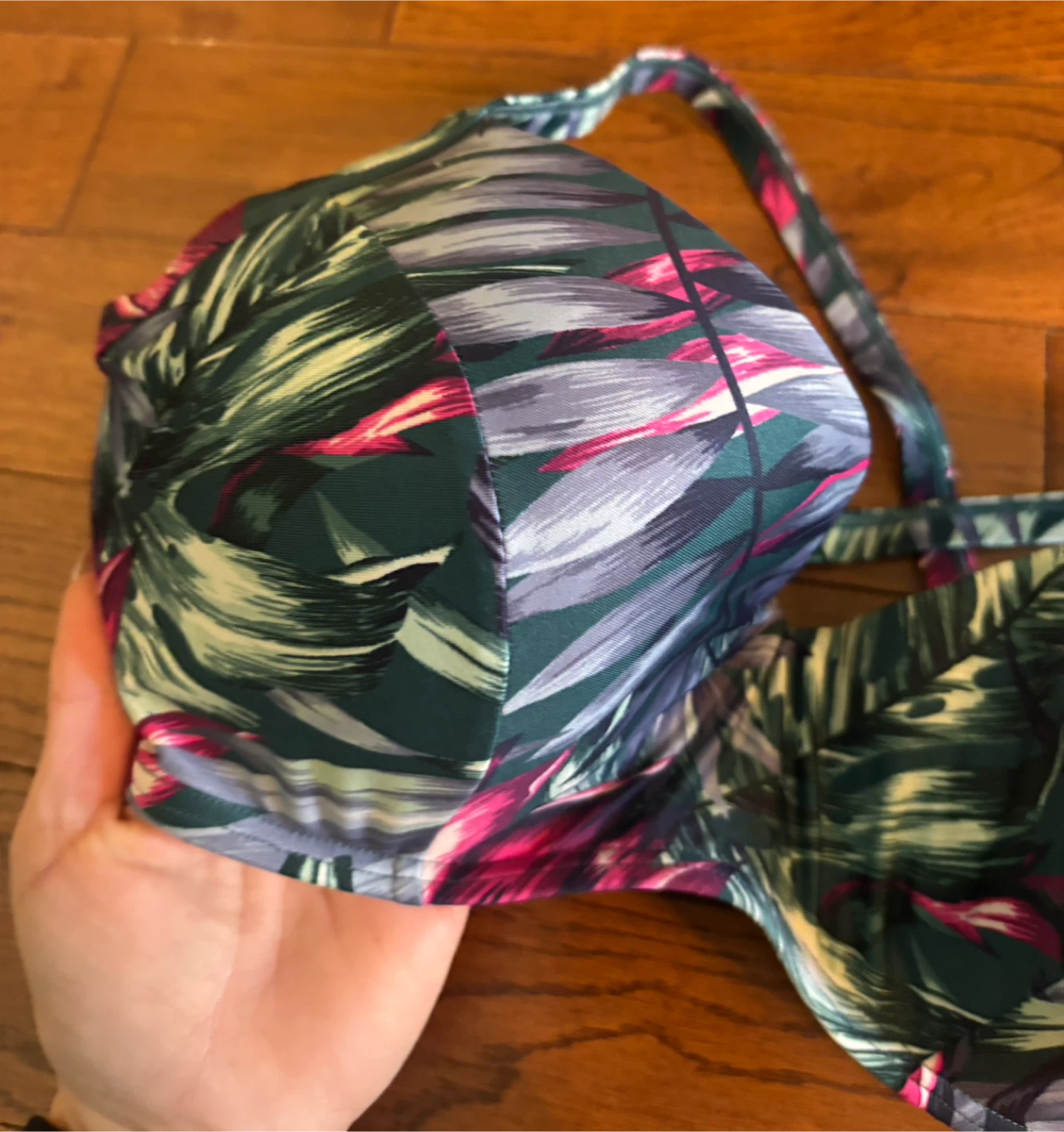 Tropical Print Underwire Bikini Top - photo 3