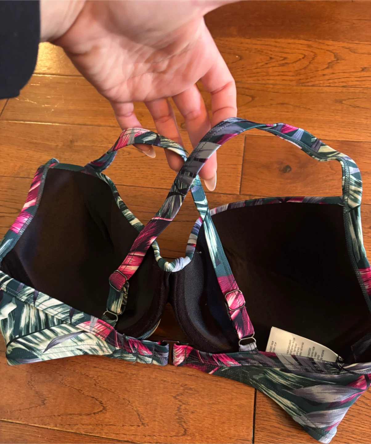 Tropical Print Underwire Bikini Top - photo 2