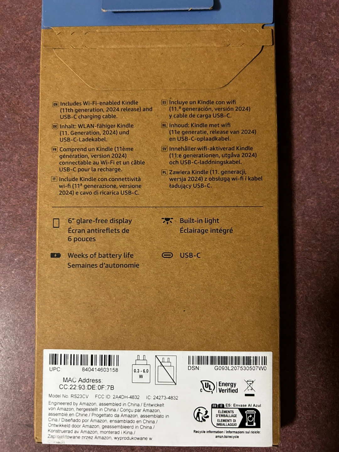 Amazon Kindle Gen 11 6” 16 gb. Sealed and hasn’t been opened. - photo 2