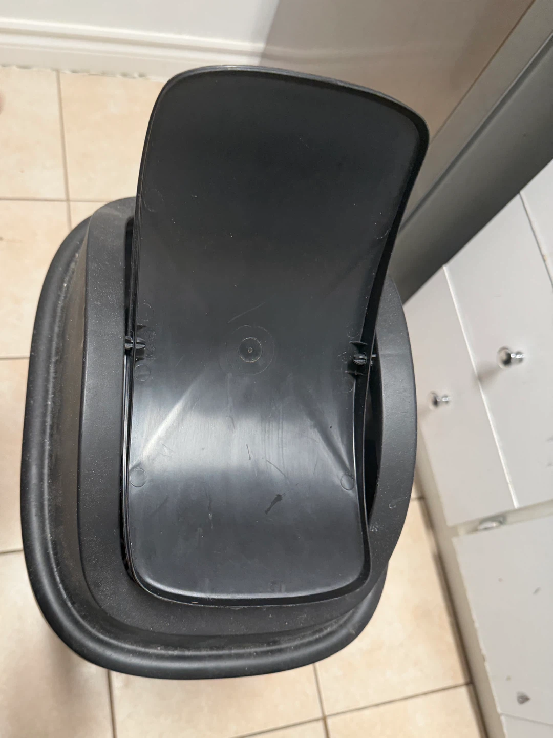 Black Swing Top Waste Bin - photo 4