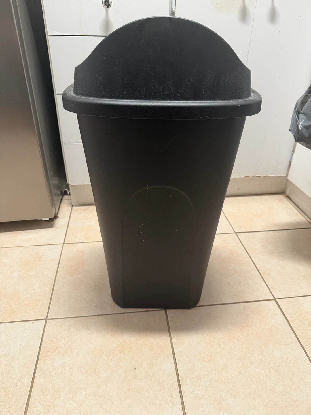 Black Swing Top Waste Bin
