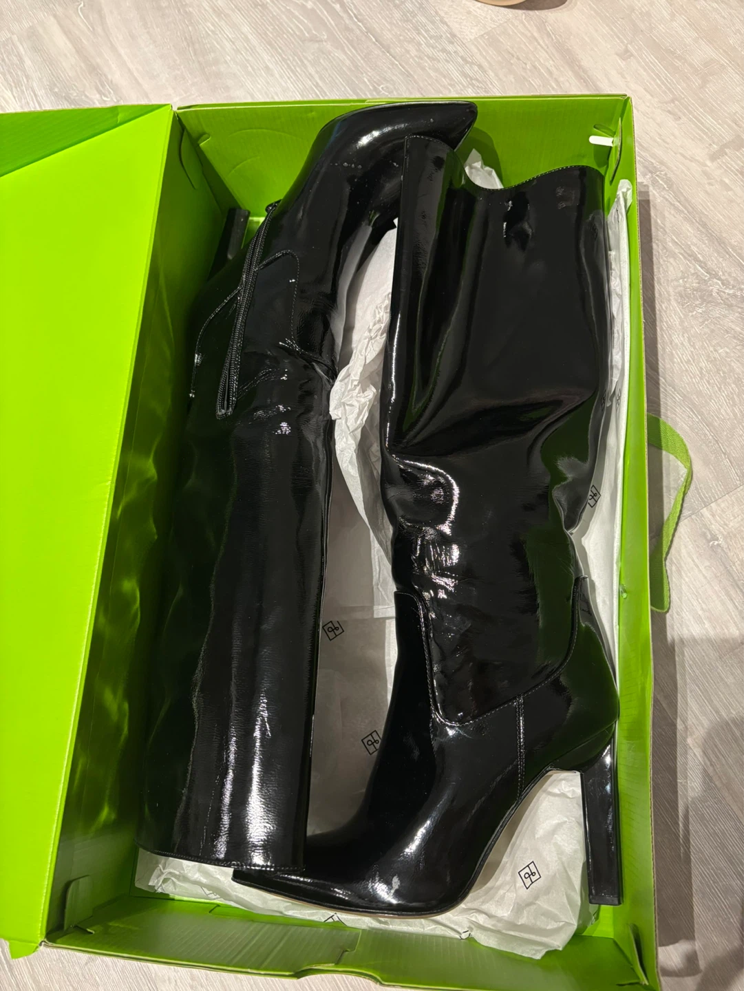 Snakeskin Print Knee-High Boots - photo 5