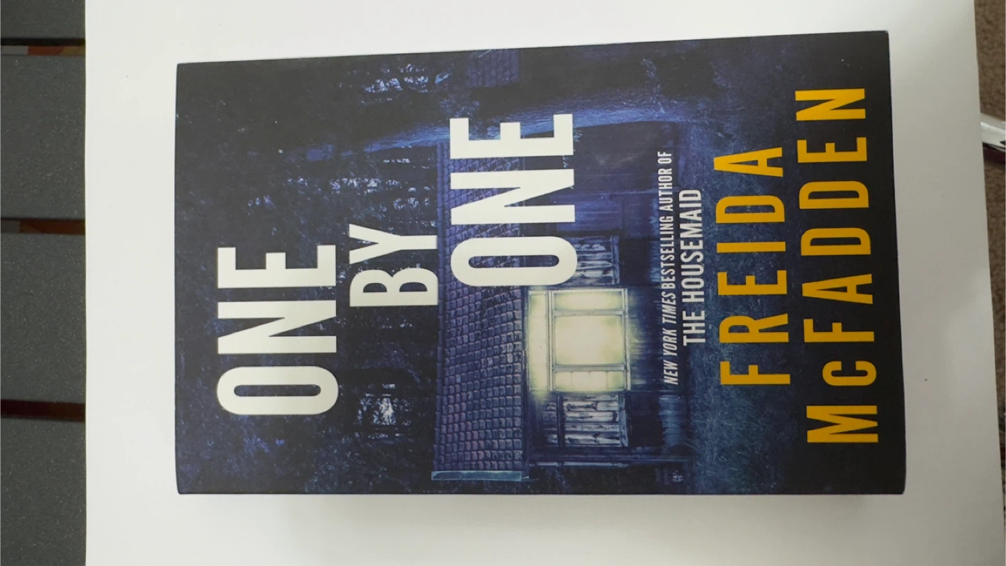 One by One by Freida McFadden Paperback Thriller Book