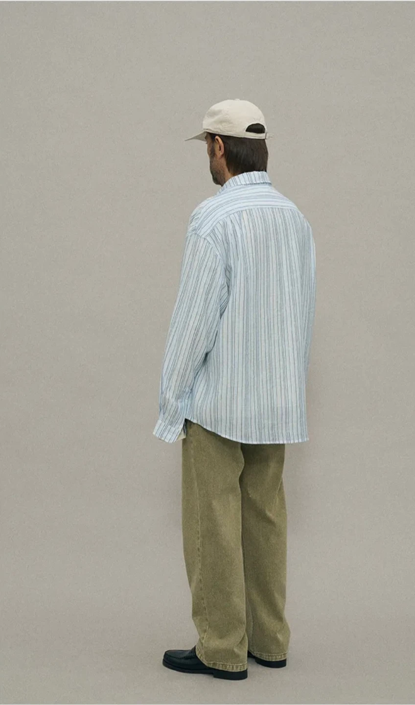 Partimento Multi Stripe Shirt Sky (M) - photo 3
