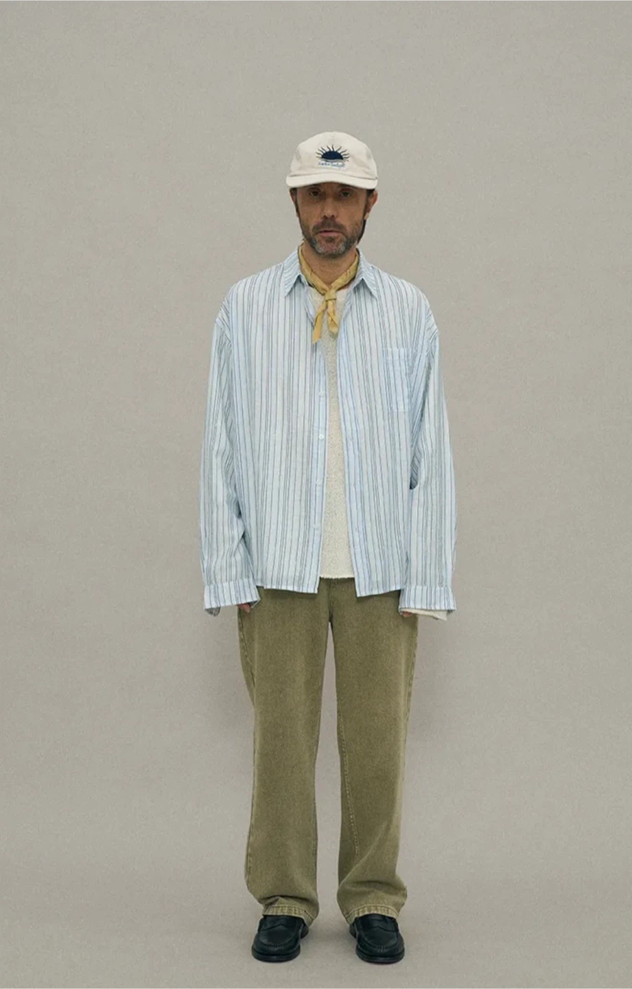 Partimento Multi Stripe Shirt Sky (M)