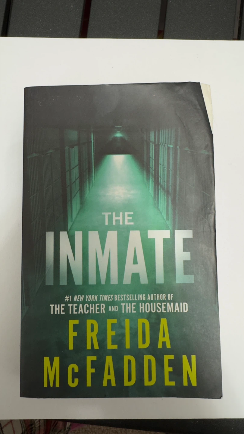 The Inmate by Freida McFadden Paperback Thriller Novel