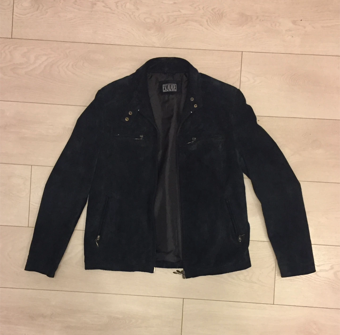 dark green suede jacket