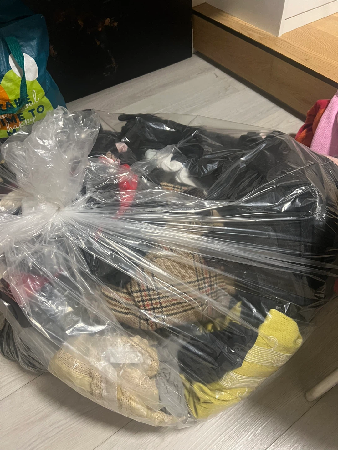Bag of assorted clothing items
