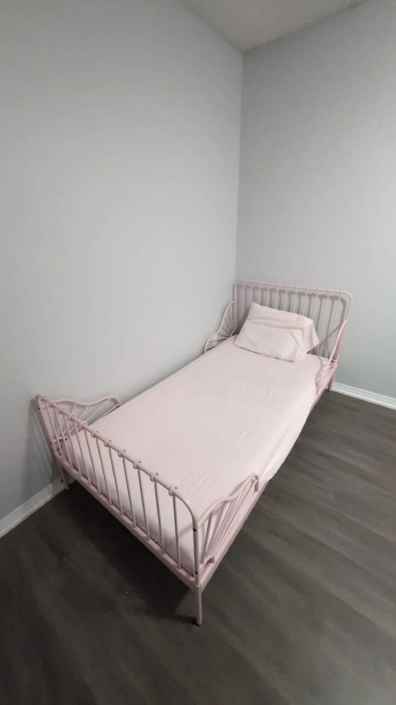 Pink Metal Twin Bed Frame