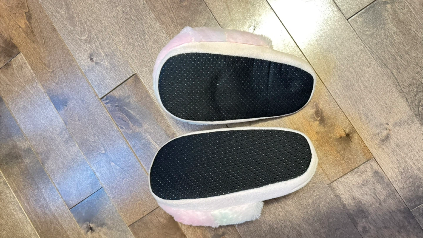 Unicorn Fuzzy Slippers size 1-2 - photo 4