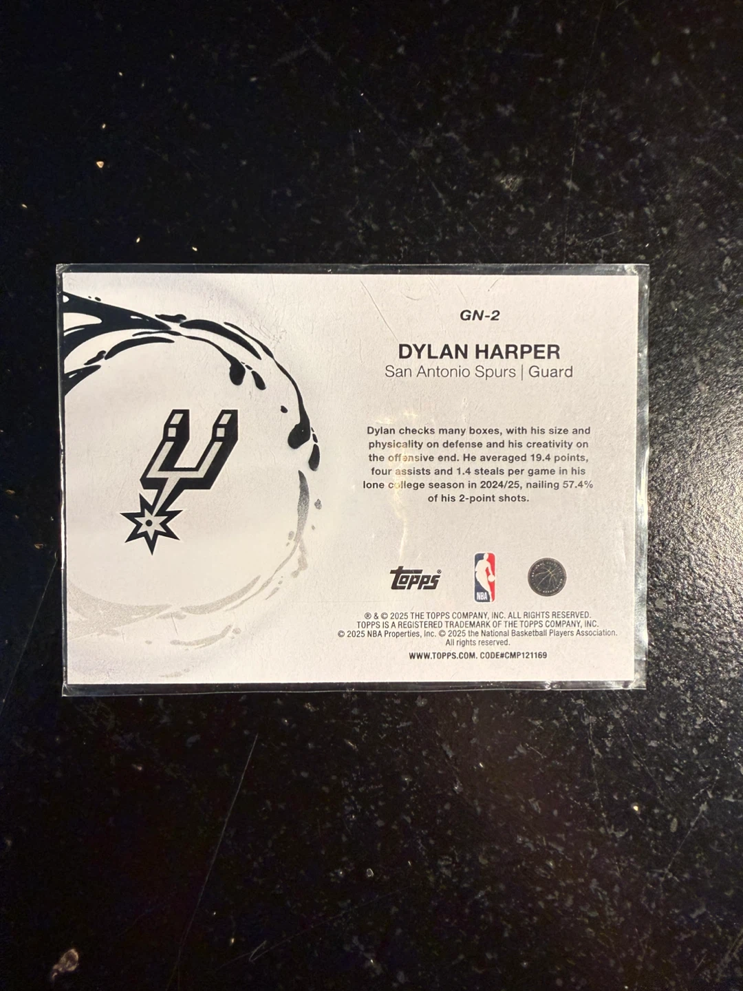 Topps Generation Now Dylan Harper RC Card - photo 2