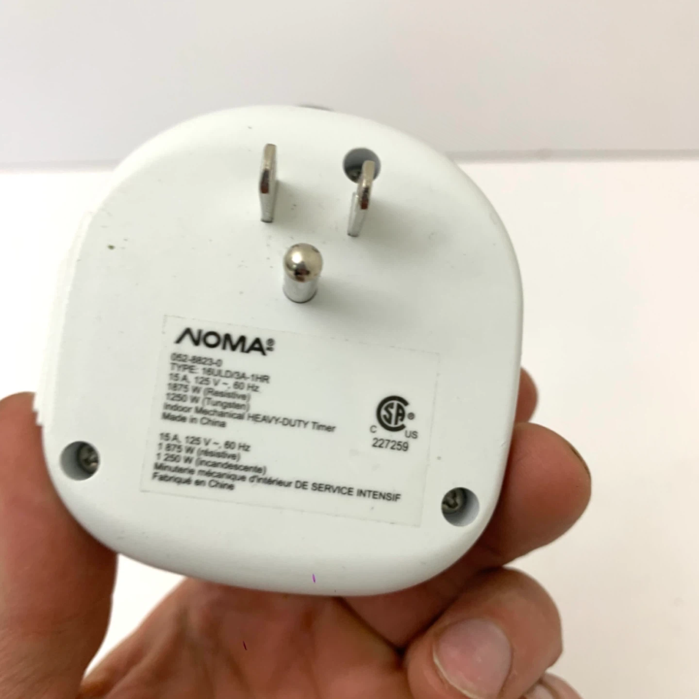 NOMA Mechanical Timer Indoor Outlet Timer Heavy Duty Electronics - photo 3
