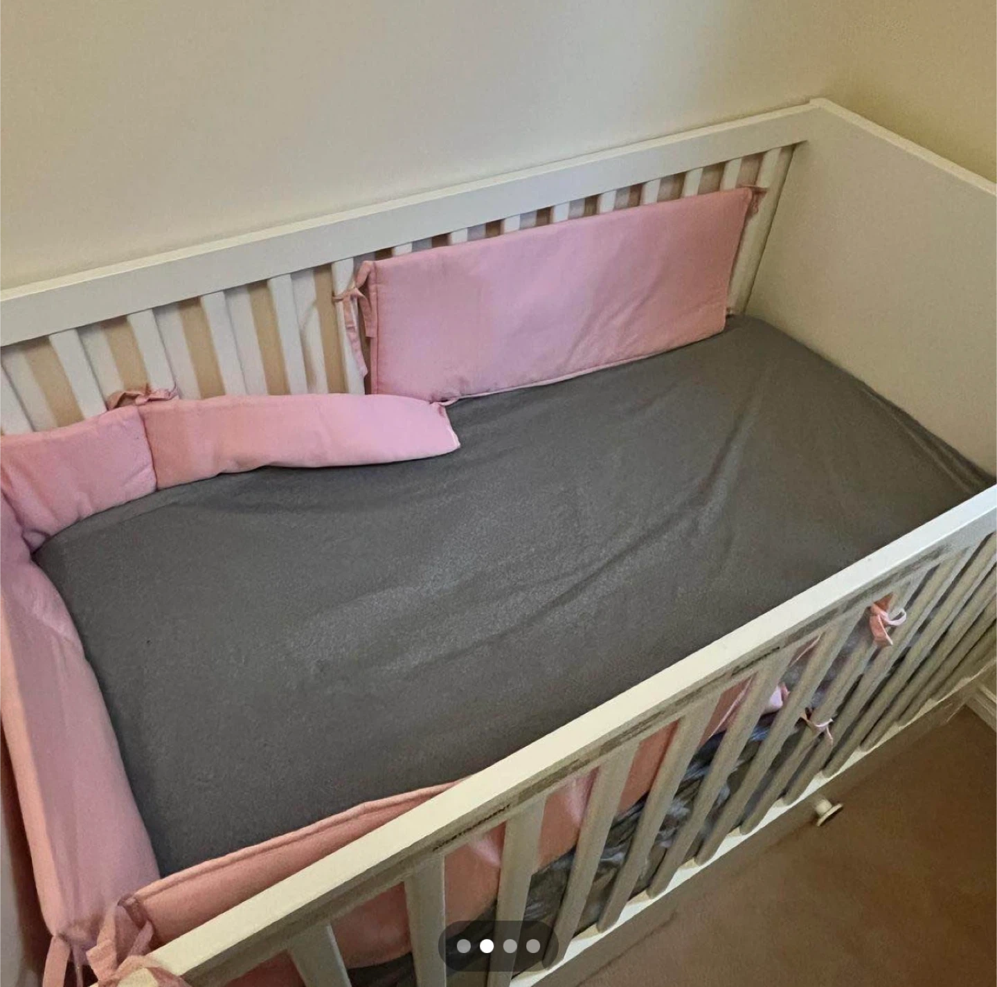 White Baby Crib with Storage Drawers - photo 4