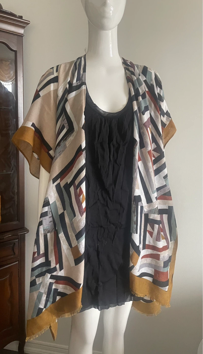 Geometric Print Kimono Wrap - photo 2
